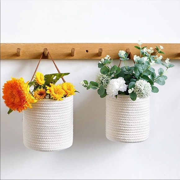 Set of Woven Cotton Baskets - Picture 2 of 4